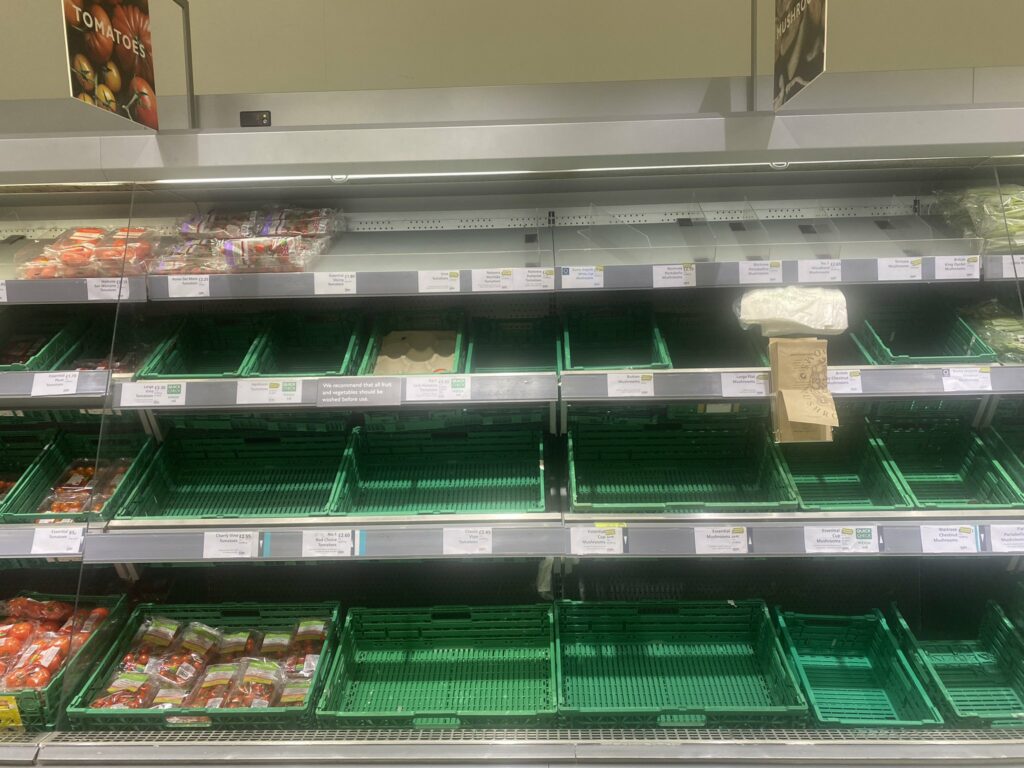 Waitrose has been hit by availability issues